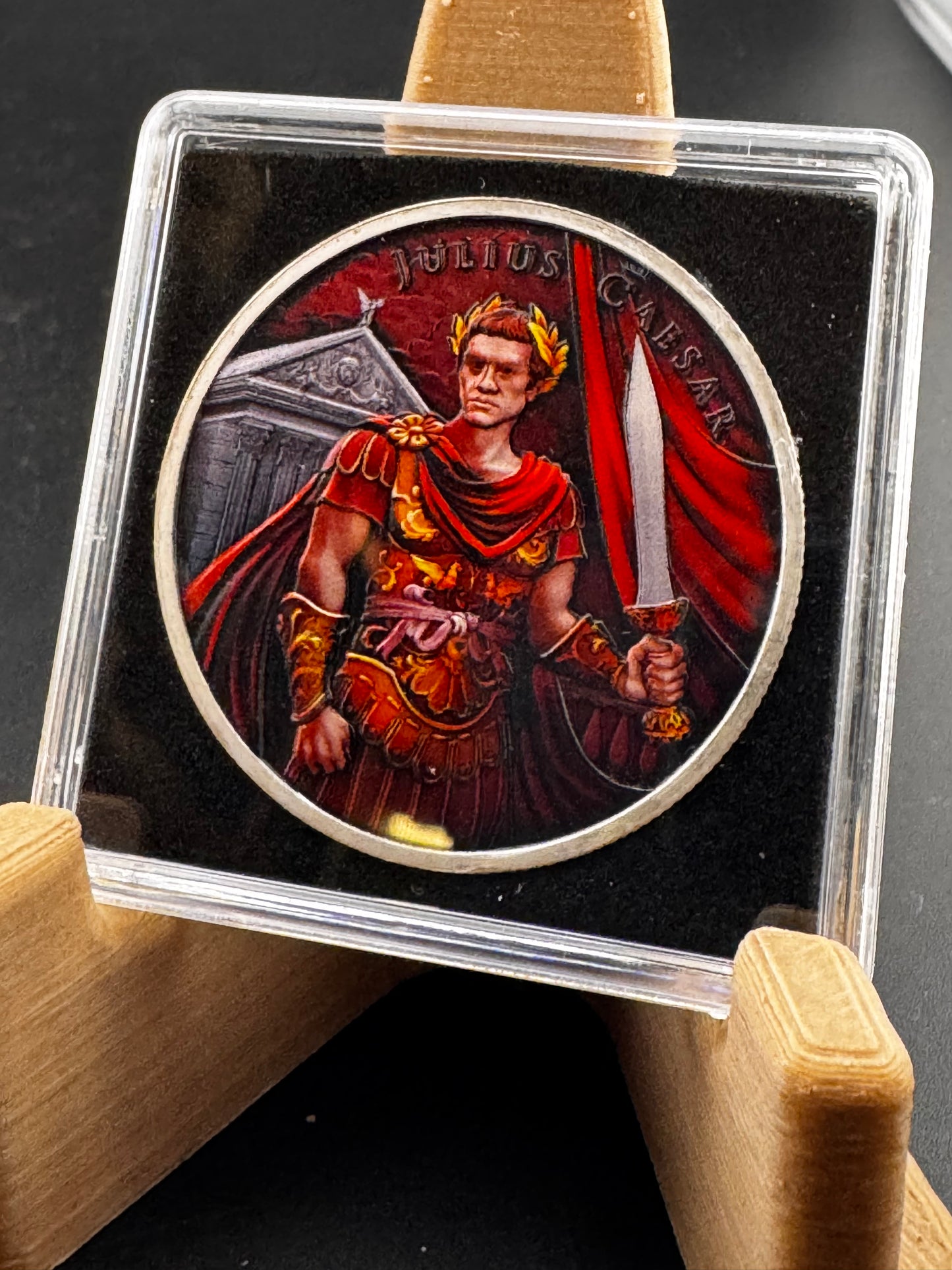 Legendary Warrior Julius Caesar 1oz .999 Color Silver Round