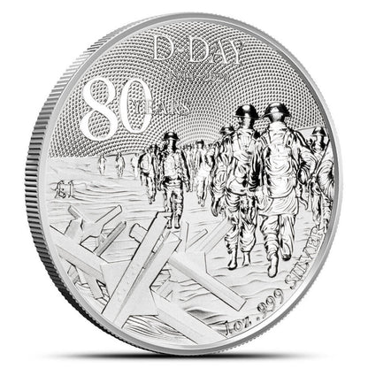 2024 1 oz Alderney D-Day 80th Anniversary .999 Silver BU Coin dealers