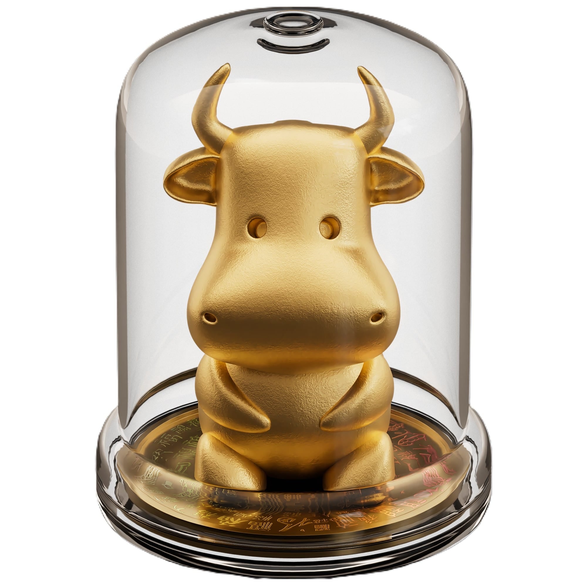 2026 Ghana Chinese Zodiac 3 oz .999 Silver Coin and 358 g Copper Ox Statue