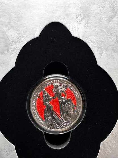 2019 The Allegories Britannia Germania  2 Oz. Ruthenium & Red Diamond Dust