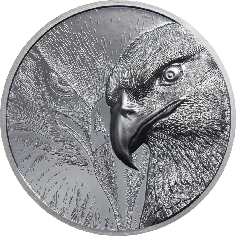 Majestic Eagle Silver 2 oz Black Proof smartminting© Ultra High Relief 1000 TOGROG