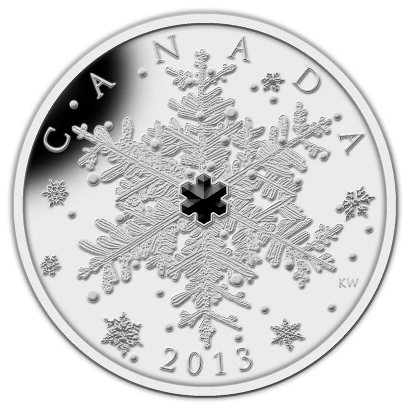 Canada Maple 1oz. Pure Silver Winter Snowflake coin