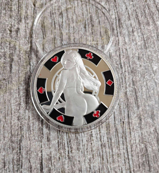 Sexy Salvation Poker Chip Series "Ace in the Hole" Bullion and Colorized .999 Silver Medals