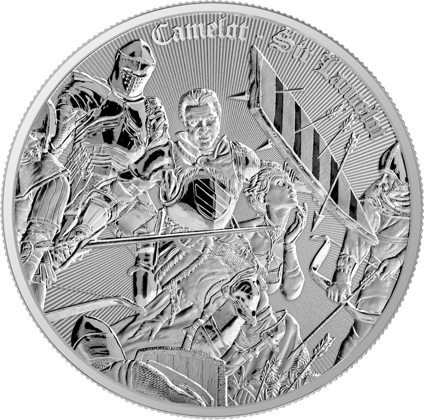 2024 1oz .999 Silver Sir Lancelot BU Premium Coin