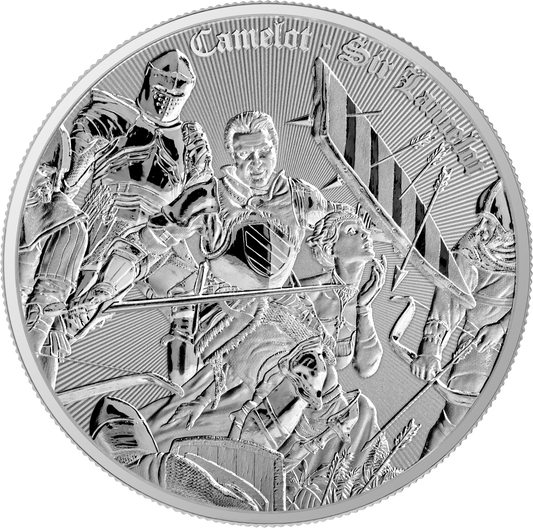 2024 1oz .999 Silver Sir Lancelot BU Premium Coin