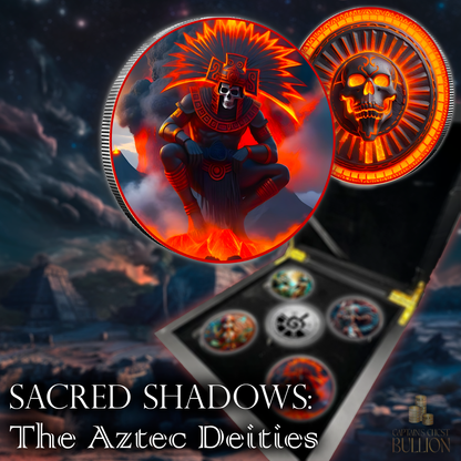 Aztec Shadows God of the Dead 1st of 5coin set & includes box and COA