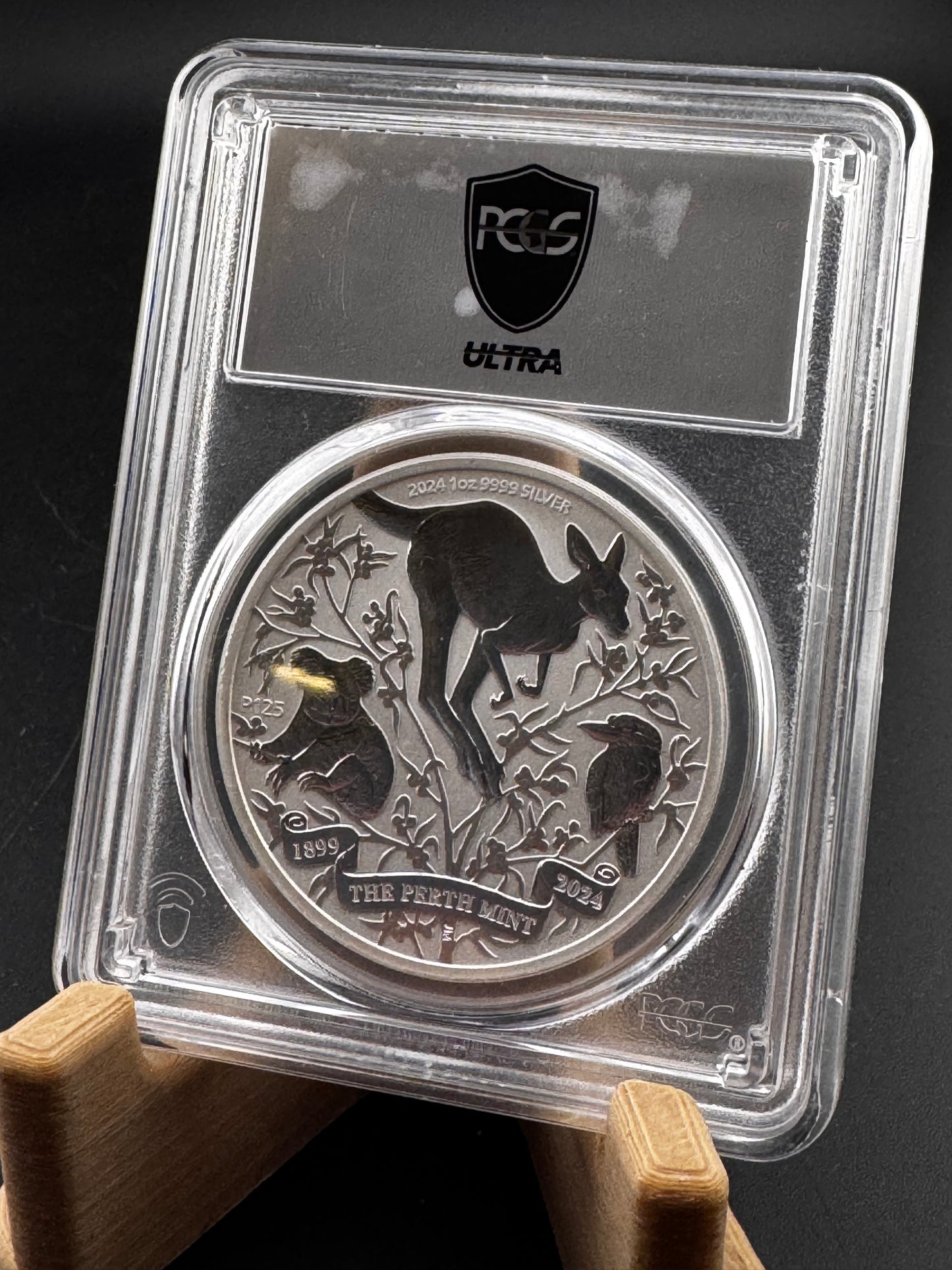 2024 PCGS MS70 P-125 Australia Wildlife 1oz .999 Silver Coin