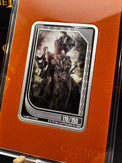 Agoro Mint Trading The Lord of the Rings 1oz .999 Silver Coin Orange Topaz Treebeard 119/150