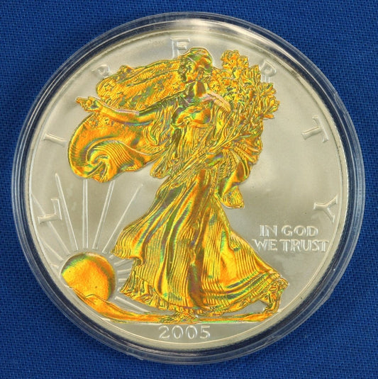 American Silver Eagle Gold Hologram .999 1 oz