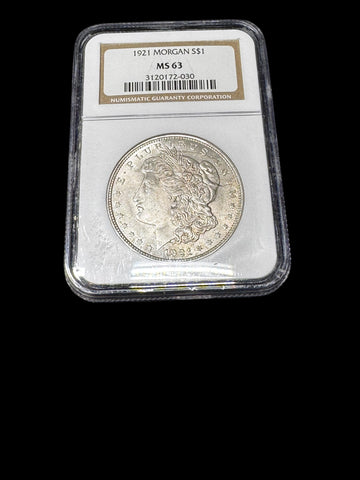 1921 NGC MS63 NGC Morgan S Mint Morgan Silver Dollar