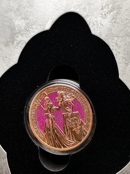 2019 The Allegories Britannia Germania  2 Oz. Pink Diamond Dust