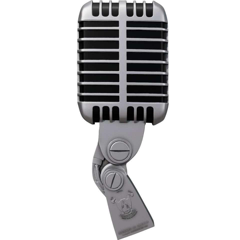 2025 Jazz Microphone 2oz .999 Silver Antiqued Coin