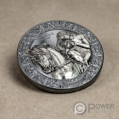 *LADY GODIVA Eternal Sculptures II 3 Oz Silver Coin 20$ Palau 2024