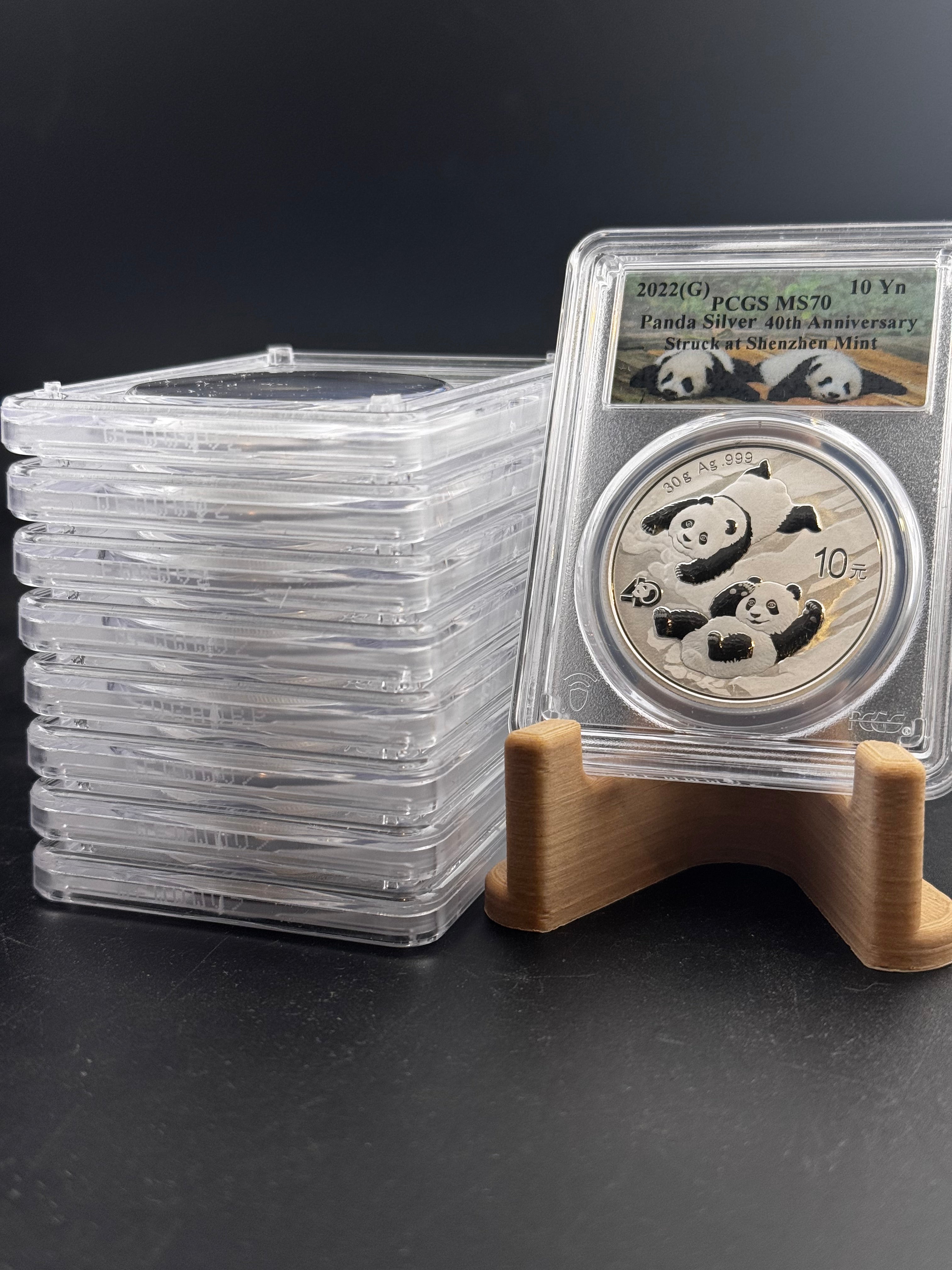 2022 PCGS MS-70 China Panda Special Label 30 gram .9999 Silver Coin