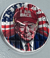2022 Liberator Donald Trump “I’m Back” .999 Silver Liberator Coin