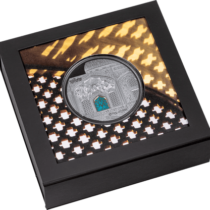 Tiffany Art Isfahan | Black Proof | Palau 25 Dollars 5 Oz 999 Silver Final Edition 2020