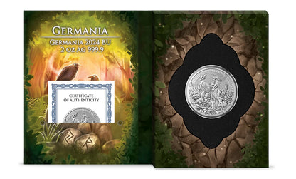 2024 Germania Mint Lady Germania 2 oz Silver BU Coin