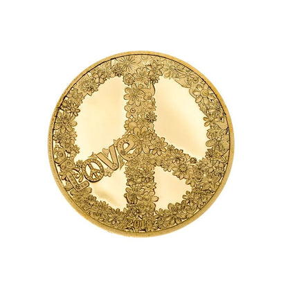 Gold coin Love & Peace | 0.5g 9999 Au | Palau 2018