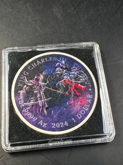 2024 Perth .999 Silver Coin Teenage Mutant Ninja Turtles Enhanced "Fight Night"