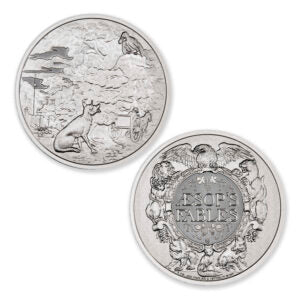 AESOP’S FABLES – THE FOX & THE CROW – 1 TROY OUNCE – 39MM