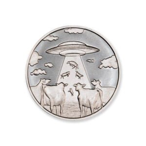 ALIEN ABDUCTION – COWS – 1 TROY OUNCE – 39MM