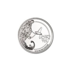 Cherub Cat Remembrance Token 1/2 Troy Ounce 30mm