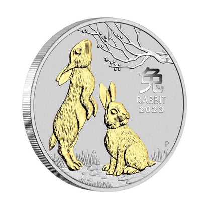 Australian Lunar Series III 2023 Year of the Rabbit 1oz Silver Trio