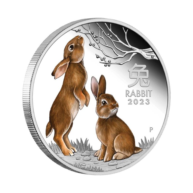 Australian Lunar Series III 2023 Year of the Rabbit 1oz Silver Trio