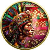 2023 Mexico Libertad Colorized 1oz .999 Silver Coin- "Aztec Women"