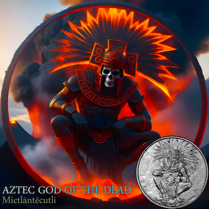 Aztec Shadows God of the Dead 1st of 5coin set & includes box and COA