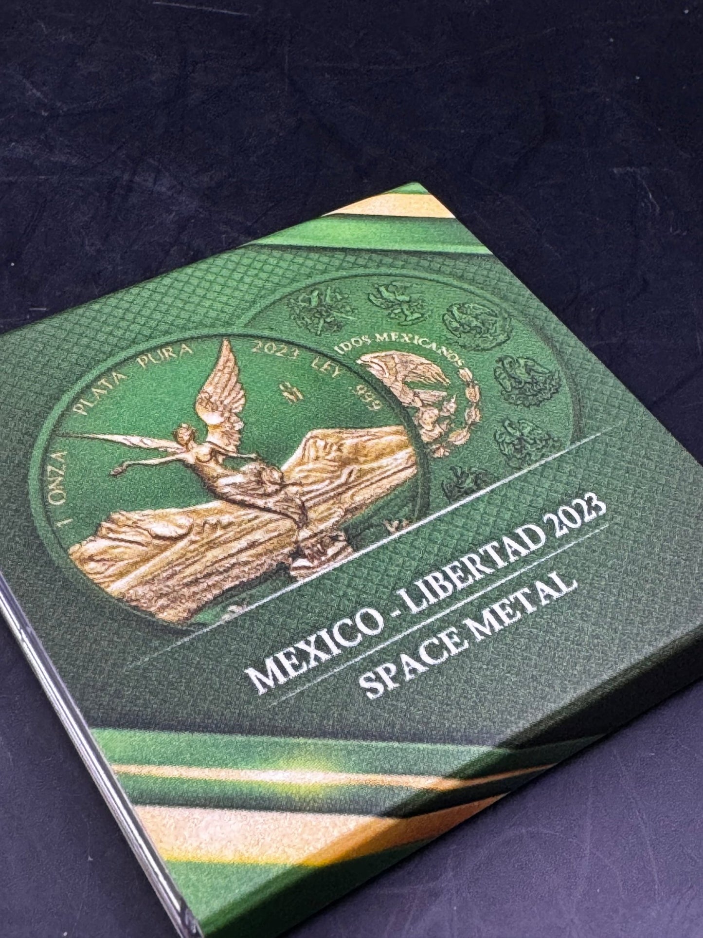 2023 Mexico Libertad .999 1oz Silver Color Space Green Coin