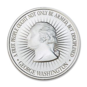 Intaglio Washington Bust Bill Of Rights 2a  2 Troy Ounce 50mm