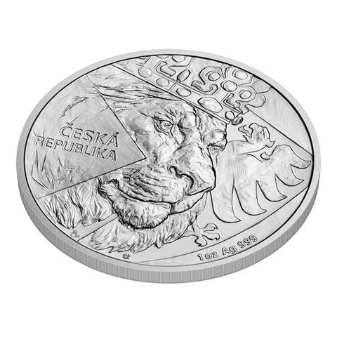 2024 Niue Czech Lion BU 1 oz Silver Coin