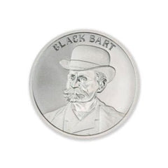 Intaglio black bart – 1 troy ounce – 39mm .999 silver
