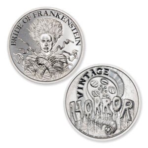 BRIDE OF FRANKENSTEIN – VINTAGE HORROR SERIES – 1 TROY OUNCE – 39MM