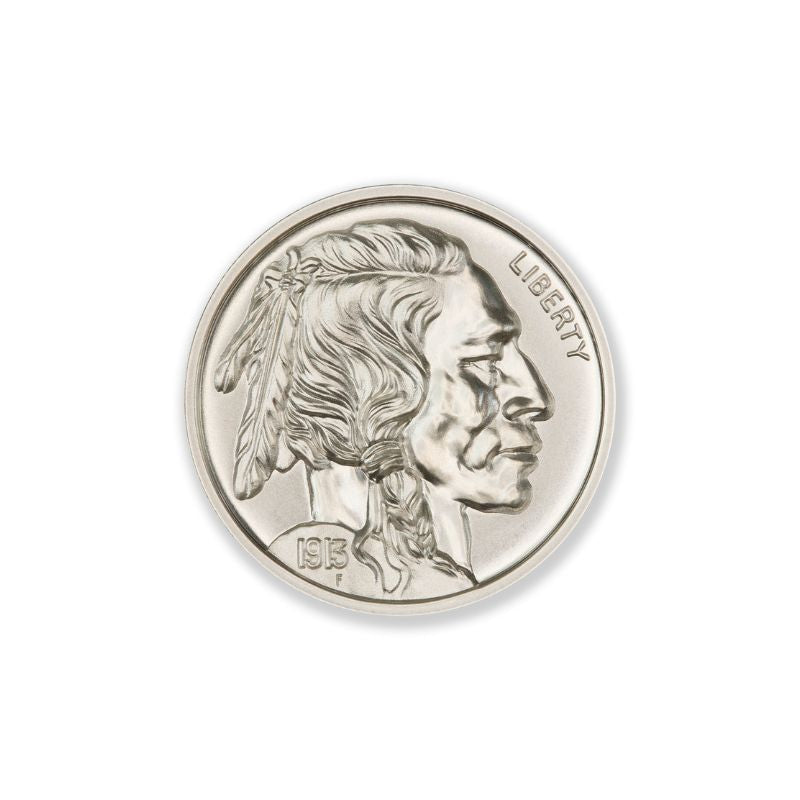 Buffalo Nickel Fantasy Sandwich 1 Troy Ounce 30mm Silver Round