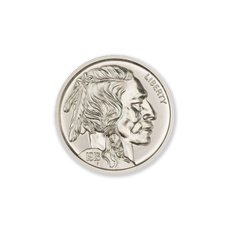 Buffalo Nickel Tribute 1 Troy Ounce 30mm