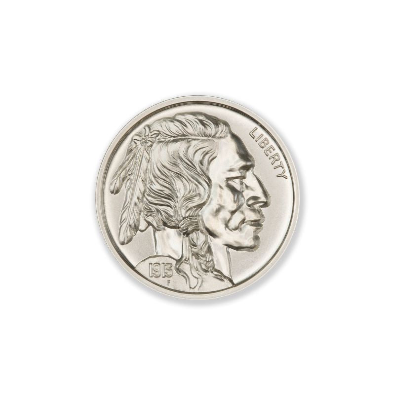 Buffalo Nickel Tribute 1 Troy Ounce 30mm