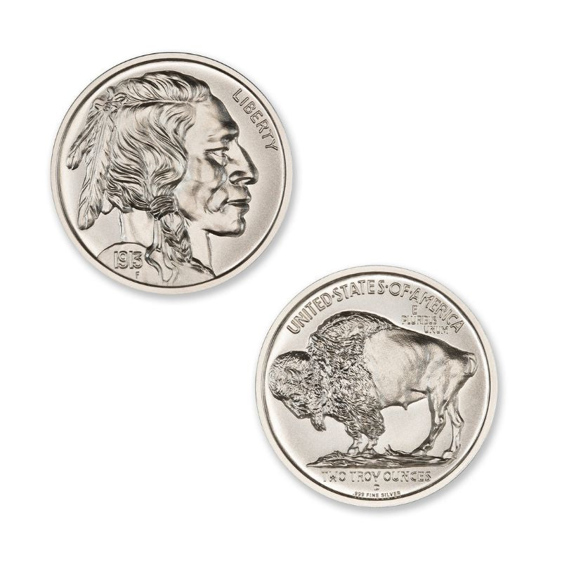 Buffalo Nickel Tribute 2 Troy Ounce 39mm