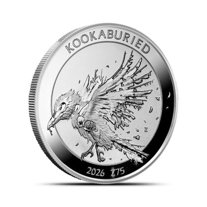 Buy the 1 oz Zombucks World Kookaburied Silver Round
