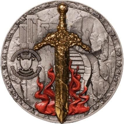 2024 Archangel Uriel 2oz Antique w/ select color & gilding D