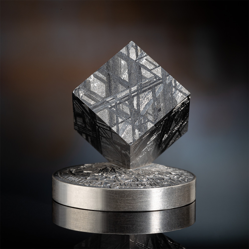 2025 Ghana 2oz .999 silver Antique Space Cube Muonionalusta Meteorite Coine