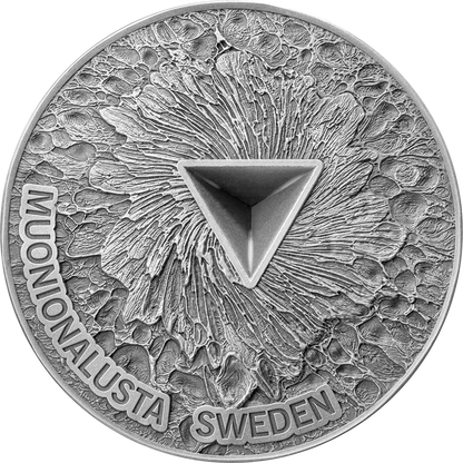 2025 Ghana 2oz .999 silver Antique Space Cube Muonionalusta Meteorite Coine
