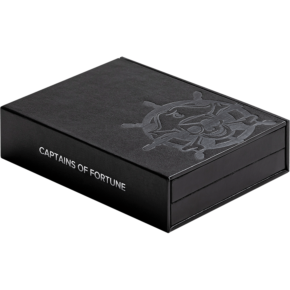 2024 Oxford Captains of Fortune 2 oz Antique finish Silver Coin 5$ Barbados