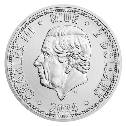 2024 Niue Czech Lion BU 1 oz Silver Coin