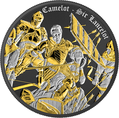 2025 Camelot Sir Lancelot 1oz .999 Silver Coin in Multimetal
