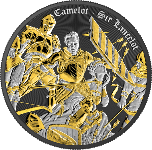 2025 Camelot Sir Lancelot 1oz .999 Silver Coin in Multimetal