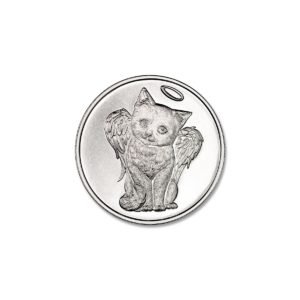 Cherub Cat Remembrance Token 1/2 Troy Ounce 30mm