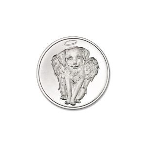 Cherub Dog Remembrance Token 1/2 Troy Ounce 30mm