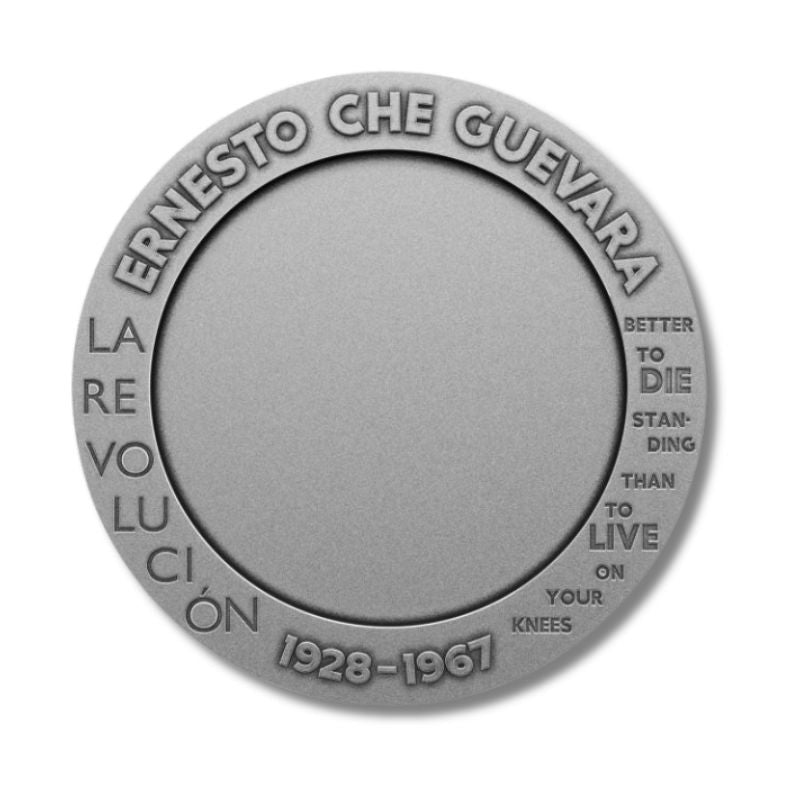 Congo 2023 100 Francs CFA Che Guevara 1 oz AmberSteel Handmade Insert - Unique coin featuring amber and steel, honoring the legacy of Che Guevara.